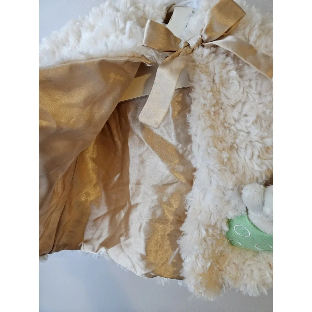 GUND‎ Baby Teddy Bear Plush Coat Jacket 3–12 Months Ivory Hooded Rattle NWT